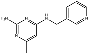 2,4-Pyrimidinediamine, 6-methyl-N4-(3-pyridinylmethyl)- Structure