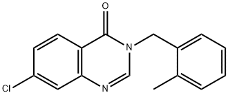 4(3H)-Quinazolinone, 7-chloro-3-[(2-methylphenyl)methyl]- Structure