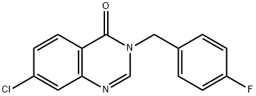 4(3H)-Quinazolinone, 7-chloro-3-[(4-fluorophenyl)methyl]- Structure