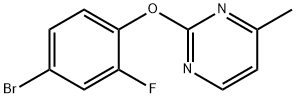 Pyrimidine, 2-(4-bromo-2-fluorophenoxy)-4-methyl- Structure