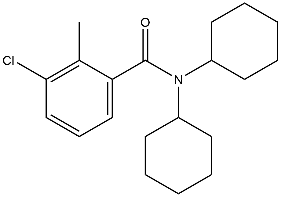 3-Chloro-N,N-dicyclohexyl-2-methylbenzamide Structure