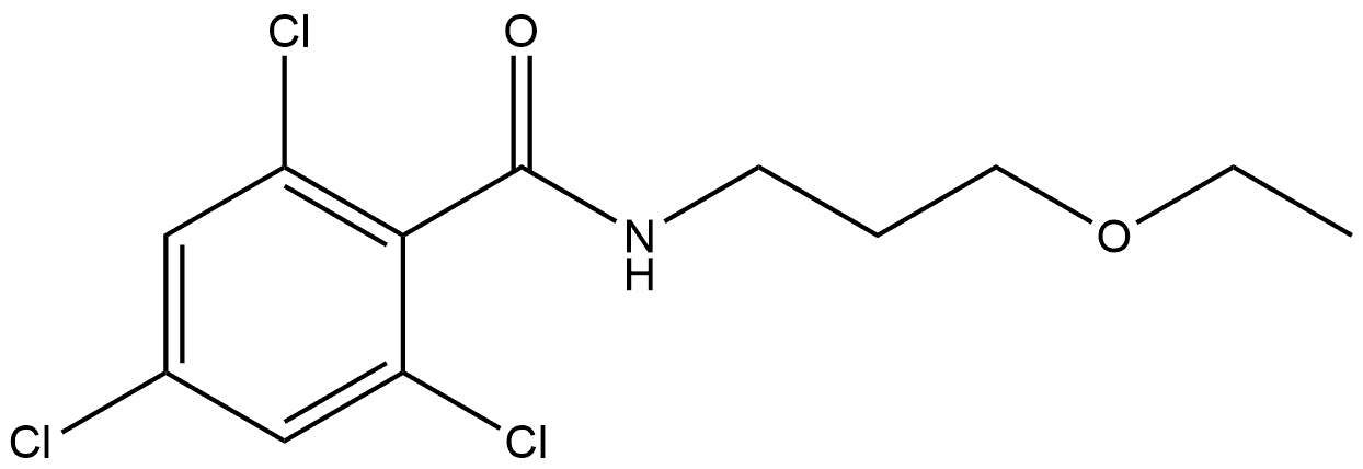 2,4,6-Trichloro-N-(3-ethoxypropyl)benzamide Structure