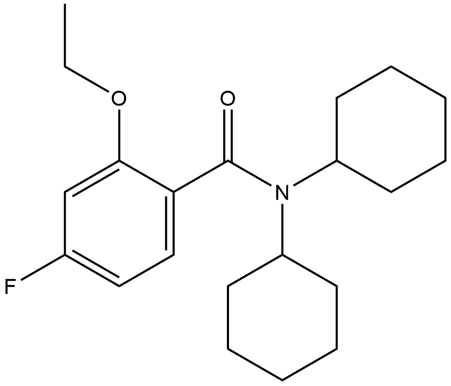 N,N-Dicyclohexyl-2-ethoxy-4-fluorobenzamide Structure