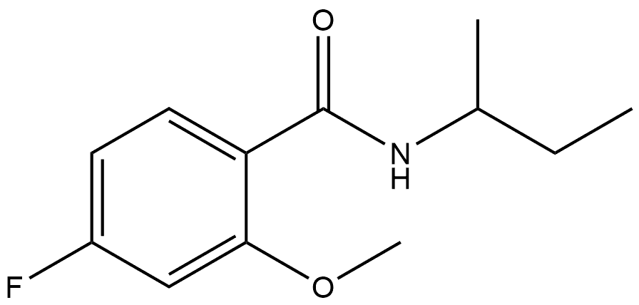 4-Fluoro-2-methoxy-N-(1-methylpropyl)benzamide Structure