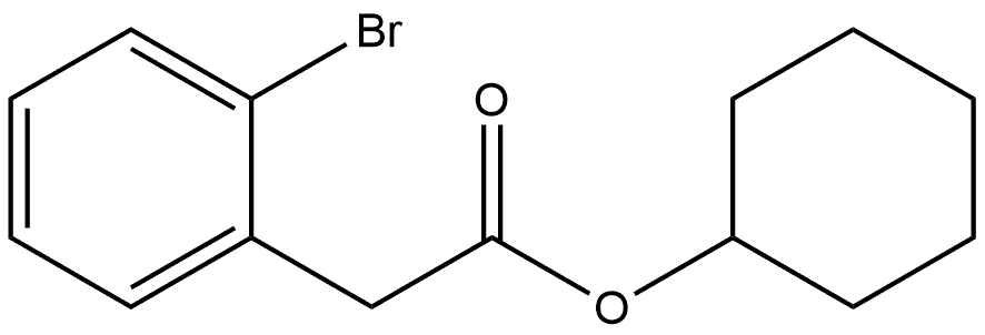 Cyclohexyl 2-bromobenzeneacetate Structure