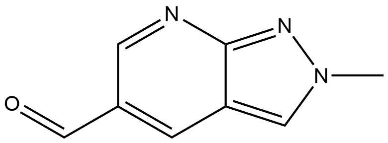 2-Methyl-2H-pyrazolo[3,4-b]pyridine-5-carbaldehyde 구조식 이미지