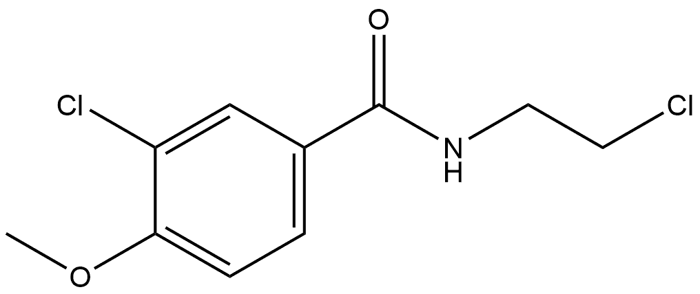 3-Chloro-N-(2-chloroethyl)-4-methoxybenzamide Structure