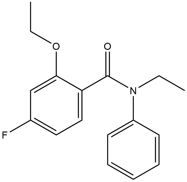 2-Ethoxy-N-ethyl-4-fluoro-N-phenylbenzamide Structure