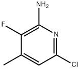 2-Pyridinamine, 6-chloro-3-fluoro-4-methyl- 구조식 이미지
