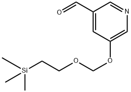3-Pyridinecarboxaldehyde, 5-[[2-(trimethylsilyl)ethoxy]methoxy]- Structure