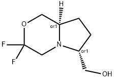 1H-Pyrrolo[2,1-c][1,4]oxazine-6-methanol, 3,3-difluorohexahydro-, (6R,8aR)-rel- Structure