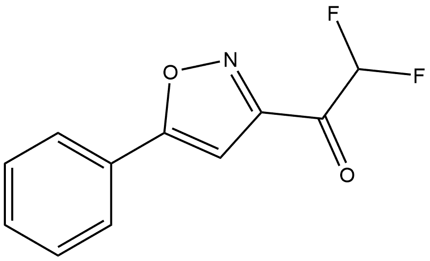 2,2-Difluoro-1-(5-phenyl-3-isoxazolyl)ethanone Structure