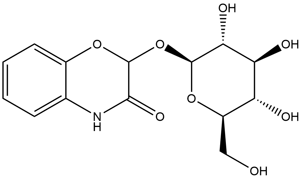 2-β-D-Glucopyranosyloxy-1,4-benzoxazin-3-one Structure