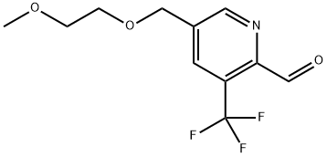 2-Pyridinecarboxaldehyde, 5-[(2-methoxyethoxy)methyl]-3-(trifluoromethyl)- Structure