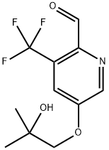 2-Pyridinecarboxaldehyde, 5-(2-hydroxy-2-methylpropoxy)-3-(trifluoromethyl)- 구조식 이미지