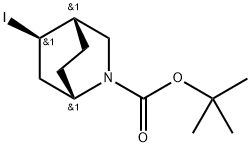 2-Azabicyclo[2.2.2]octane-2-carboxylic acid, 5-iodo-, 1,1-dimethylethyl ester, (1S,4S,5R)- Structure