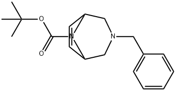 1,1-Dimethylethyl 3-(phenylmethyl)-3,8-diazabicyclo[3.2.1]oct-6-ene-8-carboxylate 구조식 이미지