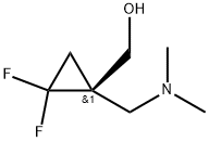 Cyclopropanemethanol, 1-[(dimethylamino)methyl]-2,2-difluoro-, (1R)- 구조식 이미지