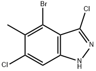 1H-Indazole, 4-bromo-3,6-dichloro-5-methyl- Structure