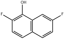 2,7-Difluoronaphthalen-1-ol Structure