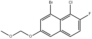 Naphthalene, 8-bromo-1-chloro-2-fluoro-6-(methoxymethoxy)- Structure