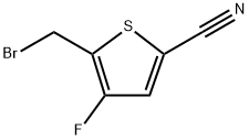 5-(Bromomethyl)-4-fluorothiophene-2-carbonitrile Structure