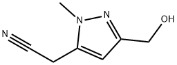 1H-Pyrazole-5-acetonitrile, 3-(hydroxymethyl)-1-methyl- Structure