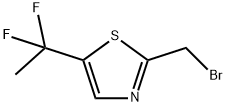 2-(Bromomethyl)-5-(1,1-difluoroethyl)thiazole 구조식 이미지