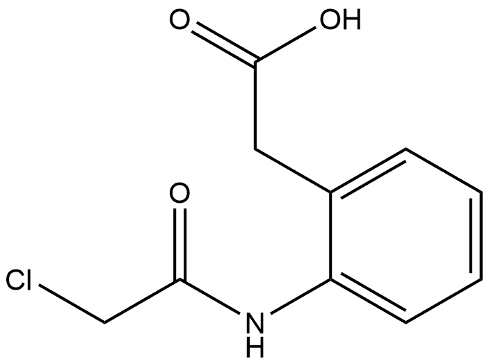 2-[(2-Chloroacetyl)amino]benzeneacetic acid Structure