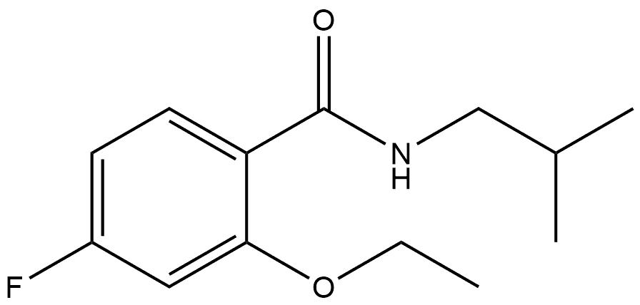 2-Ethoxy-4-fluoro-N-(2-methylpropyl)benzamide Structure