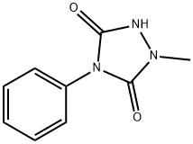 1,2,4-Triazolidine-3,5-dione, 1-methyl-4-phenyl- Structure