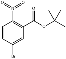 Benzoic acid, 5-bromo-2-nitro-, 1,1-dimethylethyl ester 구조식 이미지