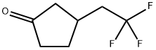 Cyclopentanone, 3-(2,2,2-trifluoroethyl)- Structure