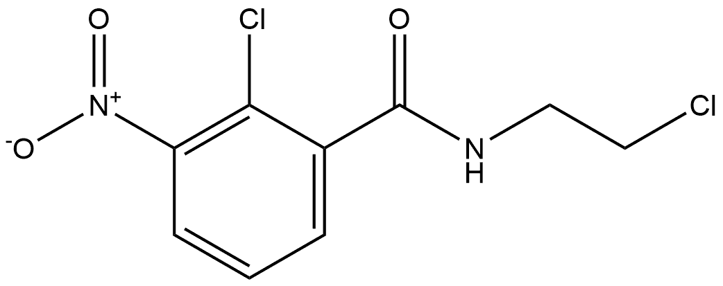 2-chloro-N-(2-chloroethyl)-3-nitrobenzamide Structure