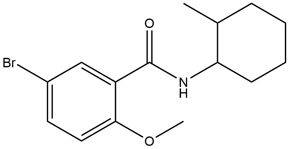 5-Bromo-2-methoxy-N-(2-methylcyclohexyl)benzamide Structure