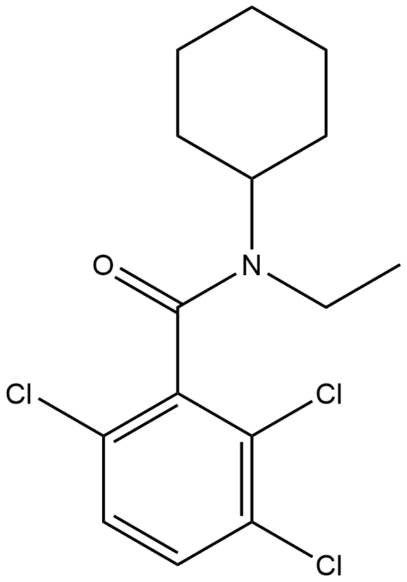 2,3,6-Trichloro-N-cyclohexyl-N-ethylbenzamide Structure