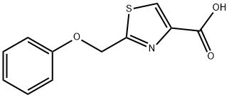 4-Thiazolecarboxylic acid, 2-(phenoxymethyl)- Structure