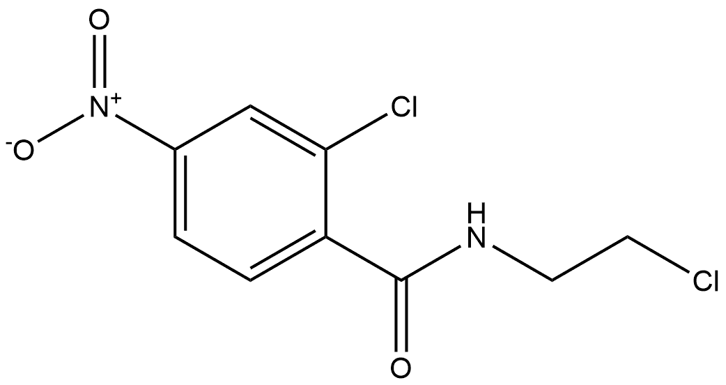 2-chloro-N-(2-chloroethyl)-4-nitrobenzamide Structure