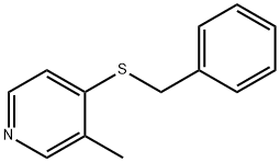 Pyridine, 3-methyl-4-[(phenylmethyl)thio]- Structure