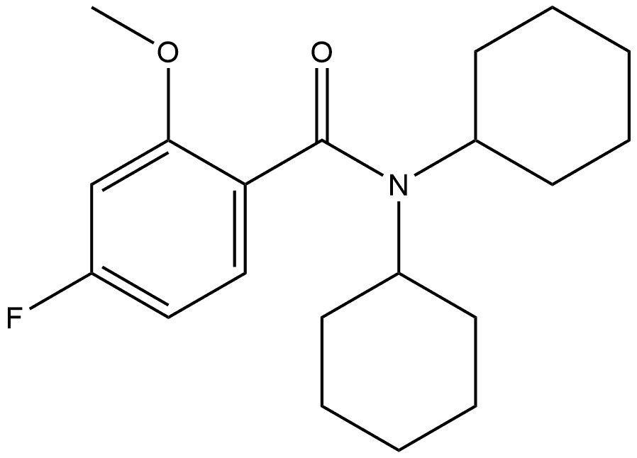 N,N-Dicyclohexyl-4-fluoro-2-methoxybenzamide Structure