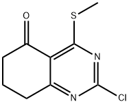 2-Chloro-7,8-dihydro-4-(methylthio)-5(6H)-quinazolinone Structure