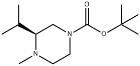 1-Piperazinecarboxylic acid, 4-methyl-3-(1-methylethyl)-, 1,1-dimethylethyl ester, (3S)- Structure