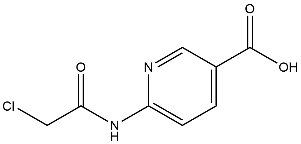 6-[(2-Chloroacetyl)amino]-3-pyridinecarboxylic acid Structure