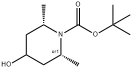 rel-1,1-Dimethylethyl (2R,6S)-4-hydroxy-2,6-dimethyl-1-piperidinecarboxylate 구조식 이미지