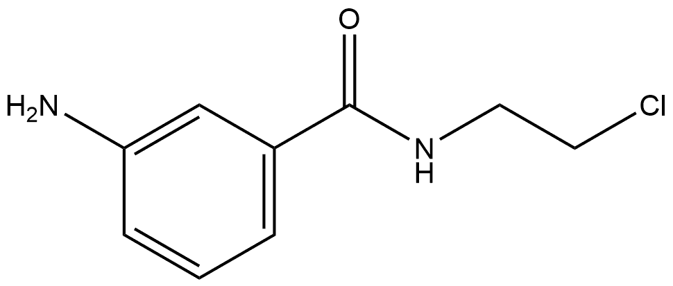 3-Amino-N-(2-chloroethyl)benzamide Structure