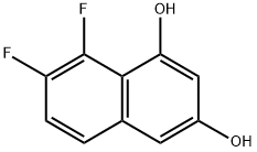 1,3-Naphthalenediol, 7,8-difluoro- Structure