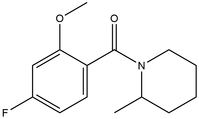 (4-Fluoro-2-methoxyphenyl)(2-methyl-1-piperidinyl)methanone Structure