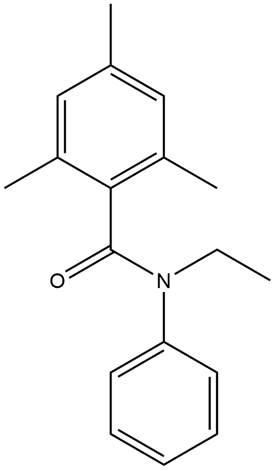 N-Ethyl-2,4,6-trimethyl-N-phenylbenzamide Structure