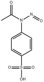 Benzenesulfonic acid, 4-(acetylnitrosoamino)- Structure