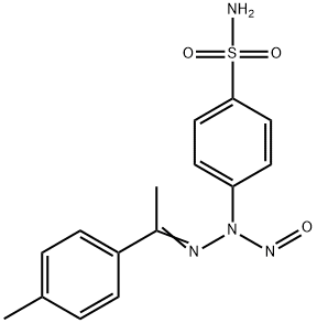 Benzenesulfonamide, 4-[2-[1-(4-methylphenyl)ethylidene]-1-nitrosohydrazinyl]- Structure